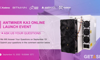 Antminer KA3 — Bitmain анонсирует новый ASIC